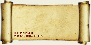 Jasmina Pejaković vizit kartica